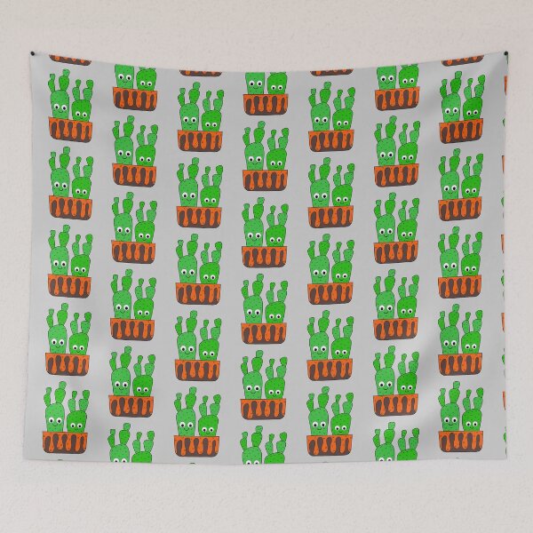 Item preview, Cute Cactus Design #180: Cacti In Lava Plant Box designed and sold by DreamCactus.