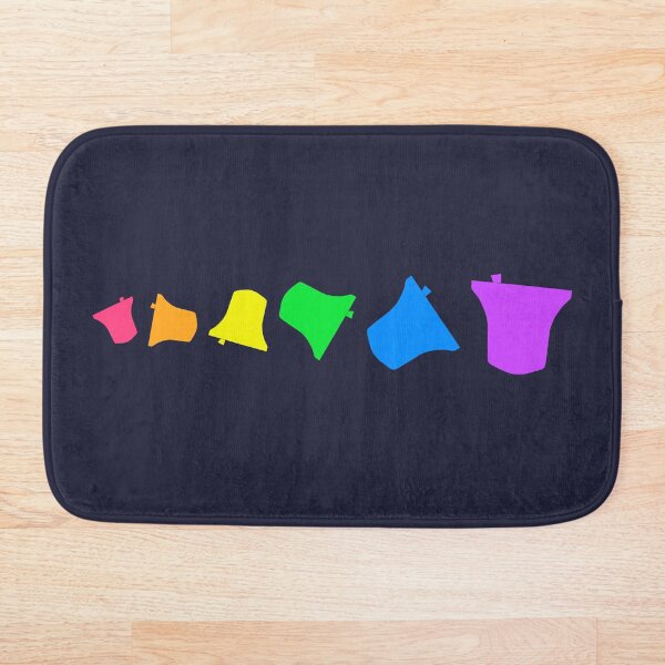 Bell Ringing - RAINBOW BELLS - Horizontal Bath Mat