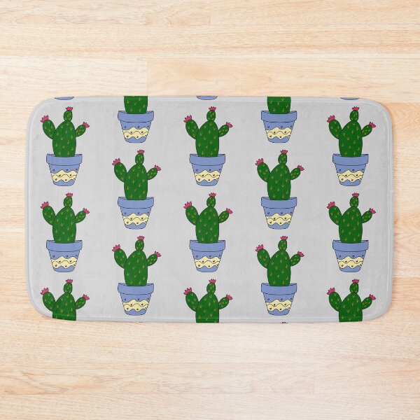 Item preview, Cute Cactus Design #185: Cactus With Blooms In Painted Pot designed and sold by DreamCactus.