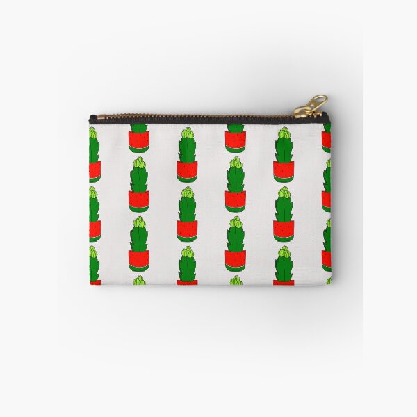 Item preview, Cute Cactus Design #186: Cute Hybrid Cactus In Watermelon Pot designed and sold by DreamCactus.