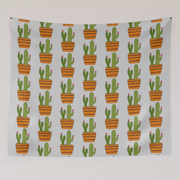 Item preview, Cute Cactus Design #187: Desert Cacti In Pot designed and sold by DreamCactus.