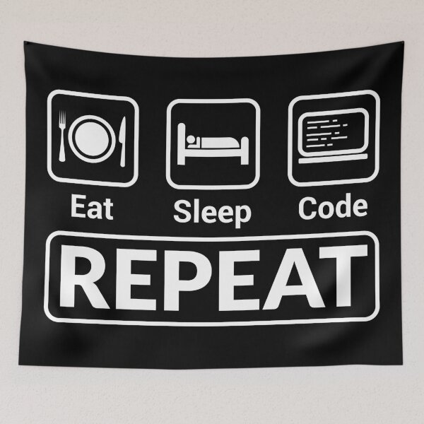 Item preview, Eat Sleep Code Repeat designed and sold by mrhighsky.