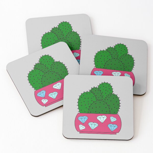 Item preview, Cute Cactus Design #193: Cacti In Diamond Pot designed and sold by DreamCactus.