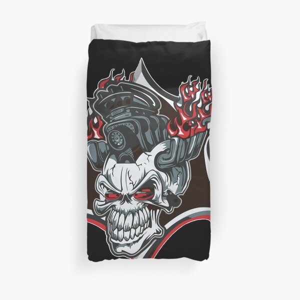 Motorhead Skull Duvet Cover