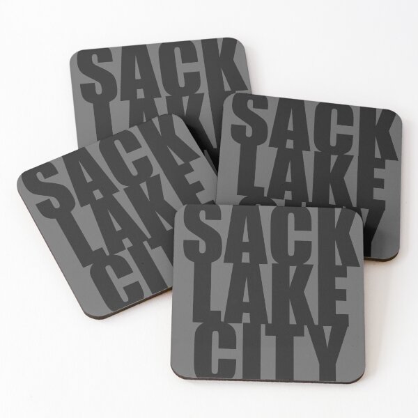 Item preview, Sack Lake City Black on Grey designed and sold by SaltCitySage.