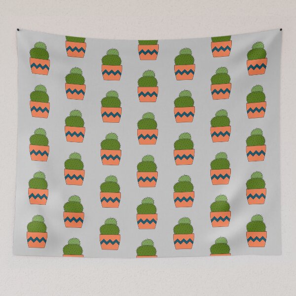 Item preview, Cute Cactus Design #197: Round Cactus In Pot designed and sold by DreamCactus.