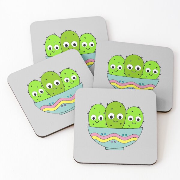 Artikelvorschau, Cute Cactus Design #200: Cute Cacti Bunch In Pastel Bowl entworfen und verkauft von DreamCactus.