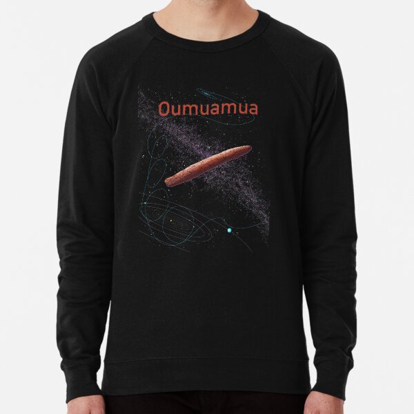 Oumuamua interstellar asteroid/ comet design asteroid day art Lightweight Sweatshirt