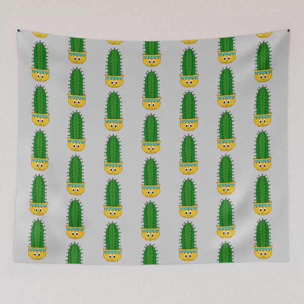 Item preview, Cute Cactus Design #206: Spiky Cactus In Pretty Bright Pot designed and sold by DreamCactus.