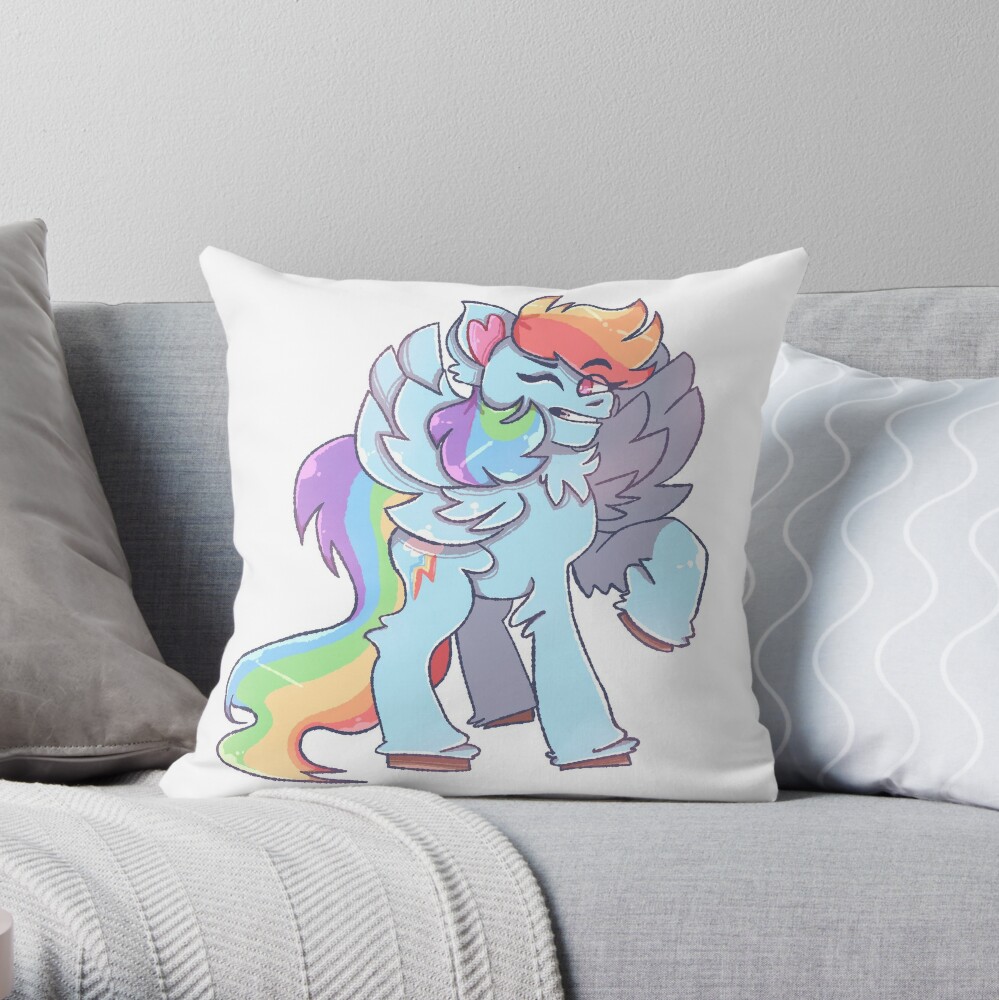 rainbow dash cloud pillow