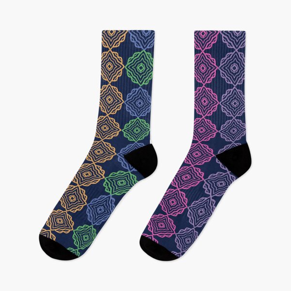 Item preview, Multicolored Neon Art Deco Style Pattern designed and sold by Anna Lemos.