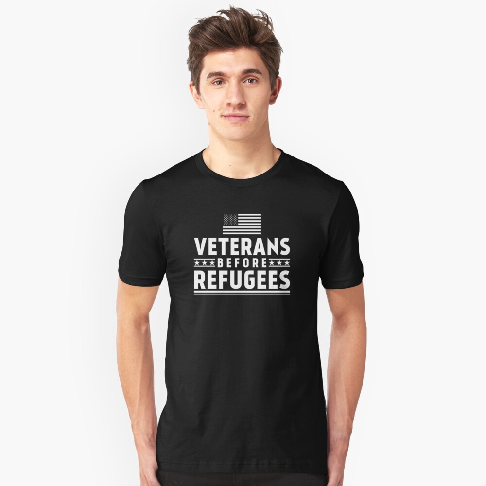 veterans over refugees shirt