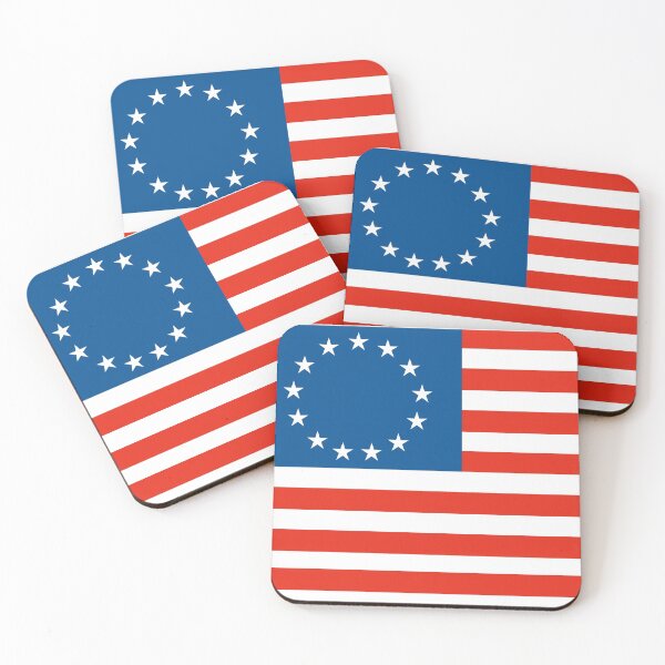 Item preview, Betsy Ross flag Distressed with 13 original colonies designed and sold by funnytshirtemp.