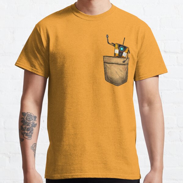 Pocket Claptrap - Borderlands Classic T-Shirt