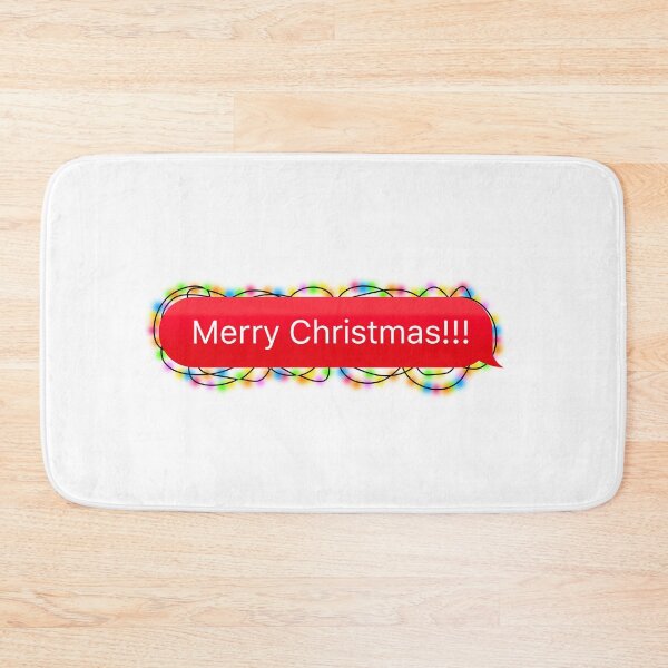 Item preview, Merry Christmas Chat Bubble with Christmas Lights (Celebration Message) designed and sold by plumpjose.