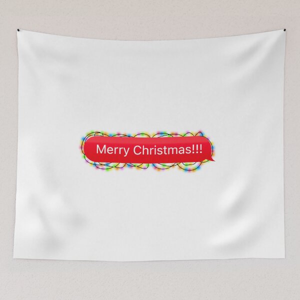 Item preview, Merry Christmas Chat Bubble with Christmas Lights (Celebration Message) designed and sold by plumpjose.