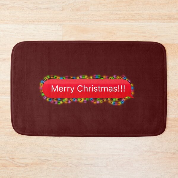 Item preview, Merry Christmas Chat Message with Christmas Lights (Celebration Message) designed and sold by plumpjose.
