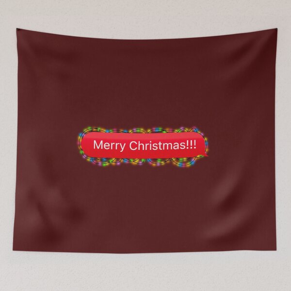 Item preview, Merry Christmas Chat Message with Christmas Lights (Celebration Message) designed and sold by plumpjose.