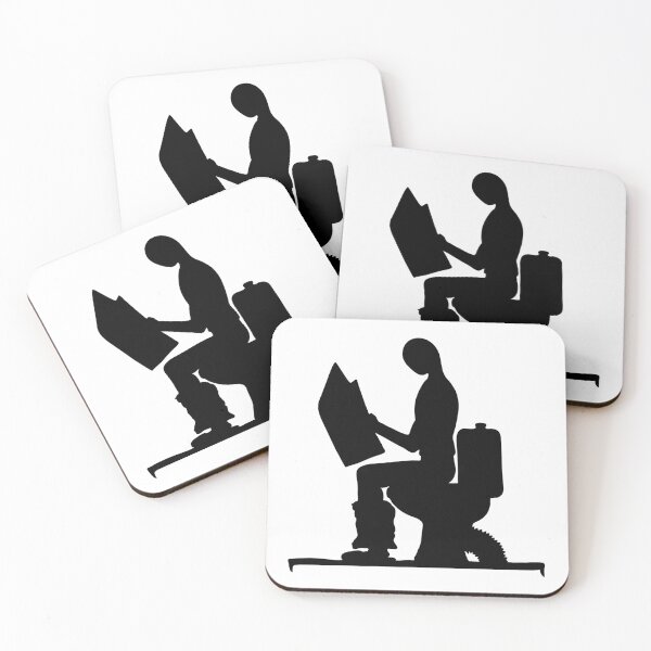 Item preview, Man is reading in the restroom designed and sold by Shoshina.