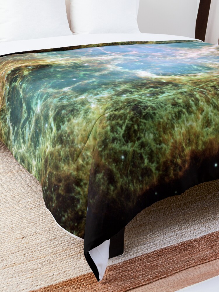 Alternate view of NASA Hubble Space Telescope Poster - The Crab Nebula Comforter