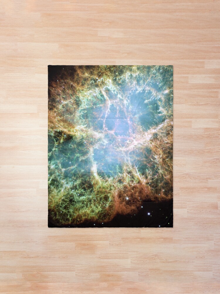 Alternate view of NASA Hubble Space Telescope Poster - The Crab Nebula Comforter
