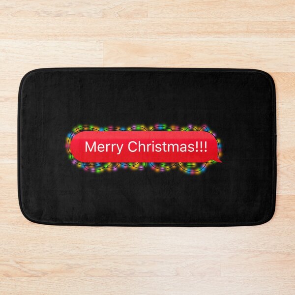Item preview, Merry Christmas Chat Baloon with Christmas Lights designed and sold by plumpjose.