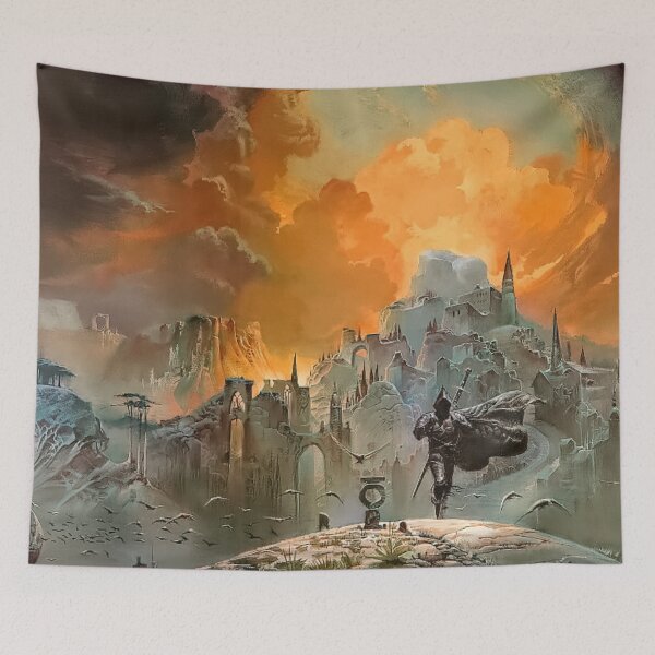 Item preview, The Shadow of the Torturer - Vintage Sci-Fi  Art designed and sold by NinaJG007.