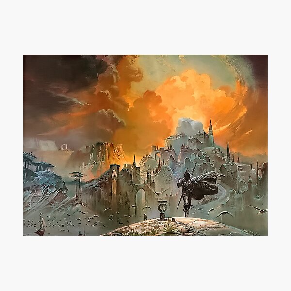 Item preview, The Shadow of the Torturer - Vintage Sci-Fi  Art designed and sold by NinaJG007.