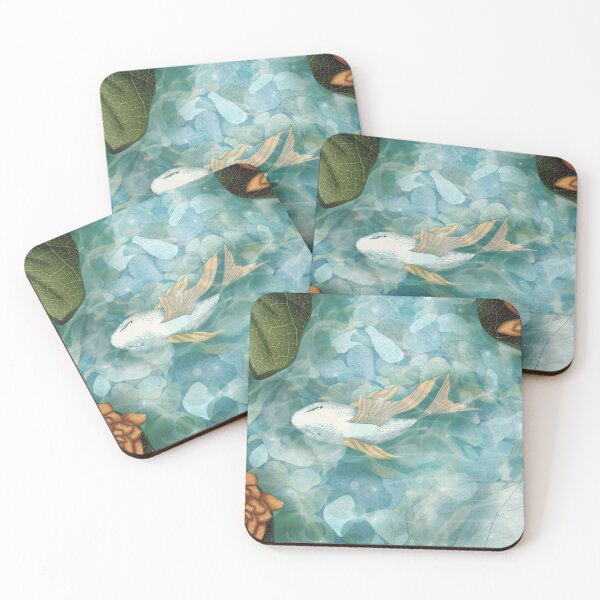Item preview, Fish in a lake with water lilies designed and sold by Heylsa-Land.