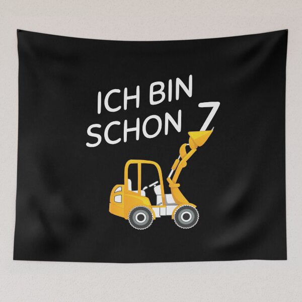 Item preview, Children's 7th birthday excavator 7 years construction site designed and sold by 1681830934131.