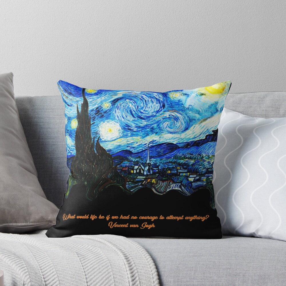 Van Gogh Starry Night: One Design, On Everything — Throw Pillow