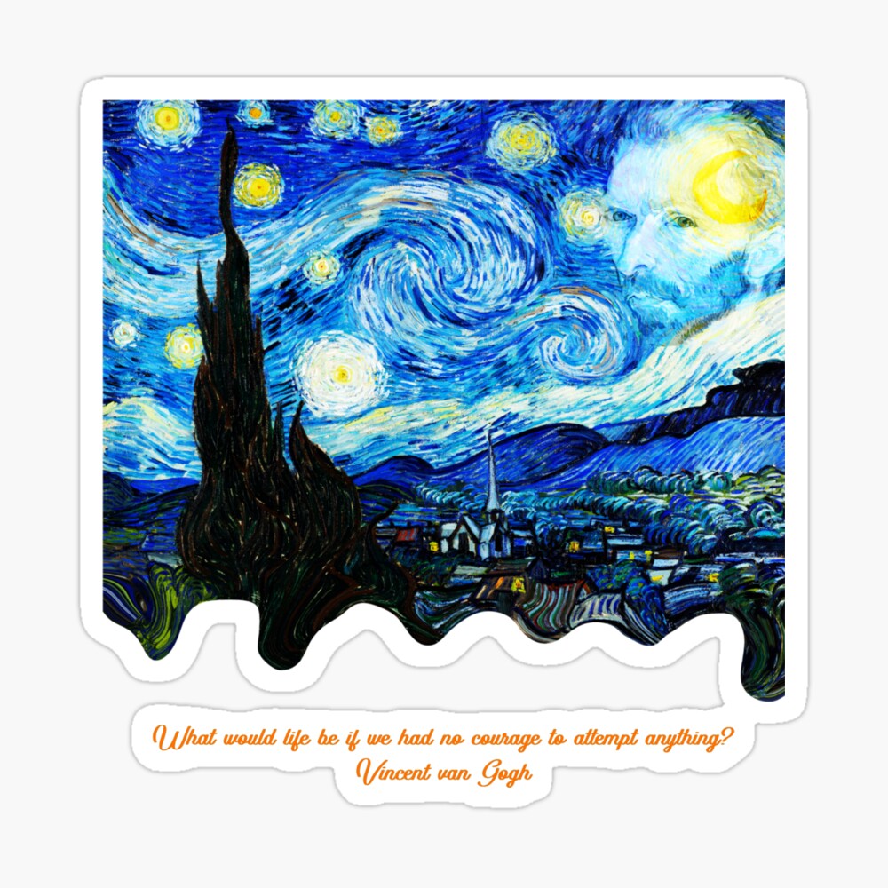 Van Gogh Starry Night: One Design, On Everything — Sticker