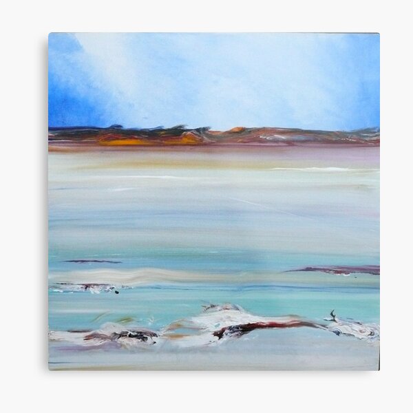 Still Calm- The salt lakes of Lake King Metal Print