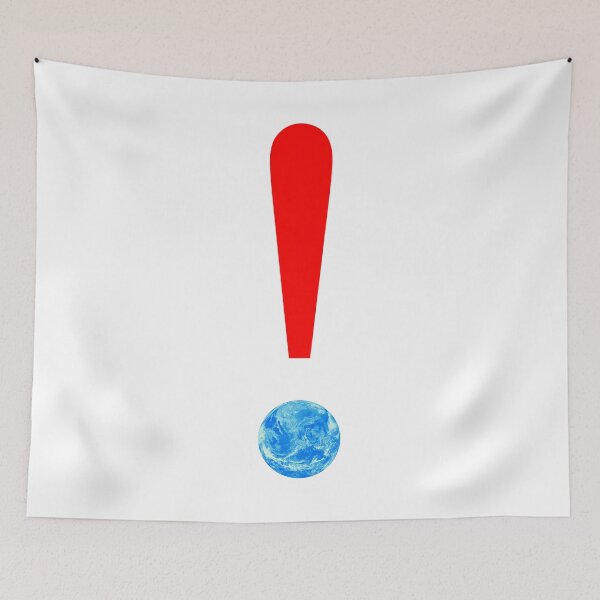 Item preview, ! Declare Climate Emergency ! : The Original Red Exclamation Mark on White designed and sold by Day Chapman.