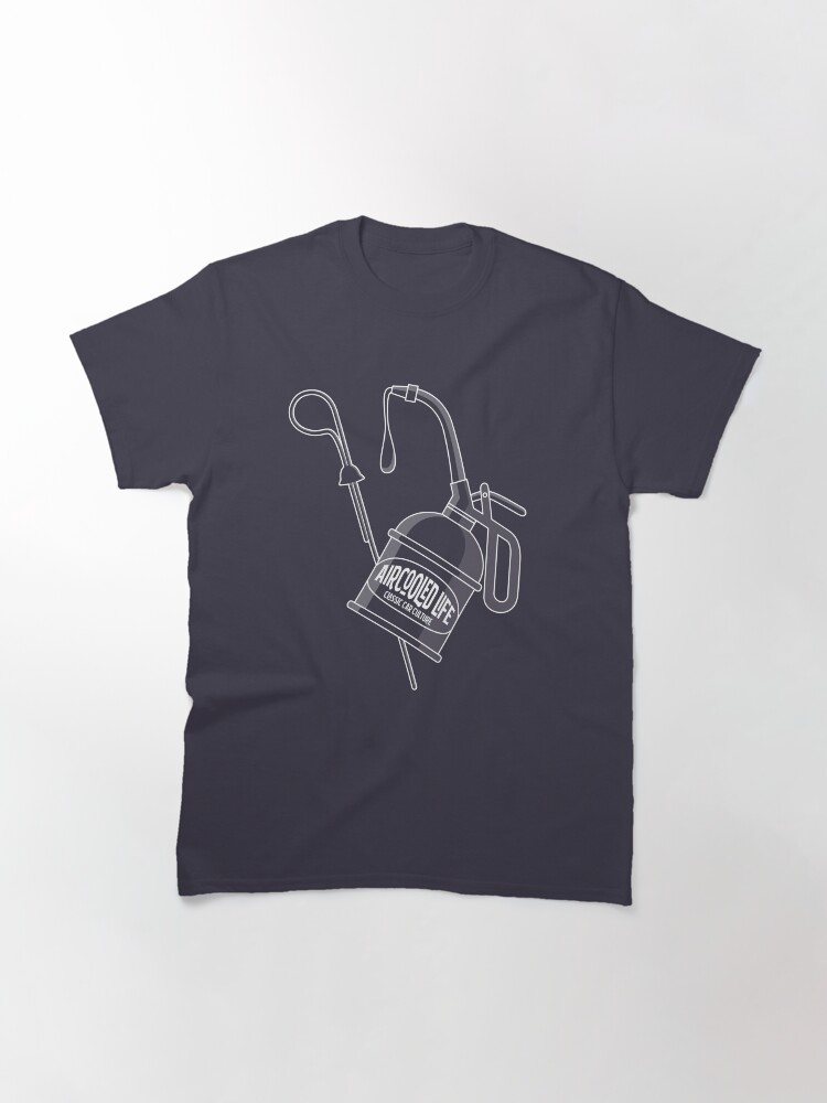 Alternate view of Oil is Aircooled Life - Oil Can Dip Stick Design Classic T-Shirt