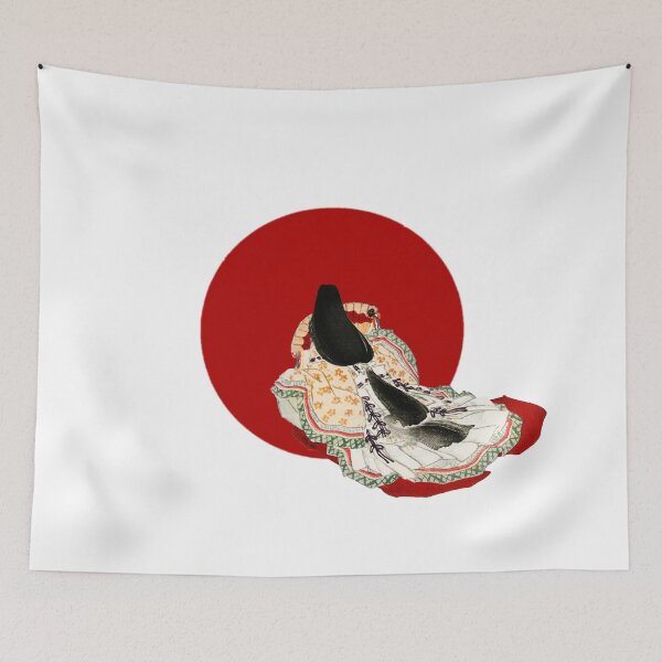 Item preview, Japanese Flag - A lady in a kimono designed and sold by weavernap.