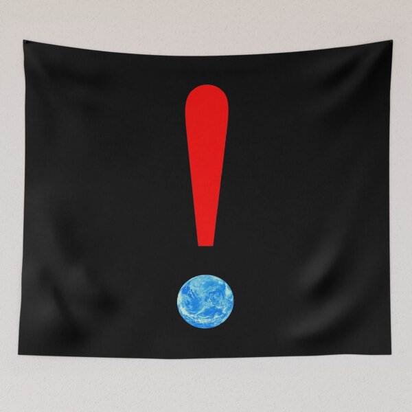 Item preview, ! Declare Climate Emergency ! : The Original Red Exclamation Mark on Black designed and sold by Day Chapman.