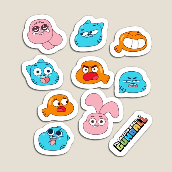 The Amazing World Of Gumball Darwin Magnets | Redbubble