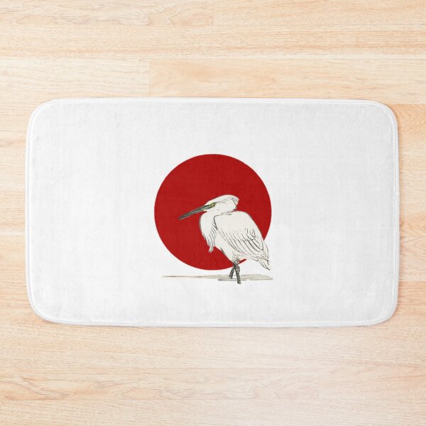 Item preview, Japanese Flag - Snowy Egret designed and sold by weavernap.