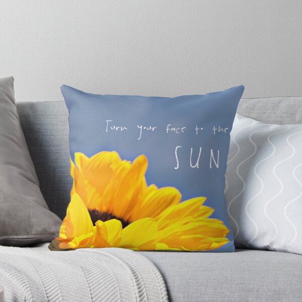 Aperçu de l'œuvre turn your face to the sun, inspirational, sunflower créée et vendue par STUDIOCLAIRE.