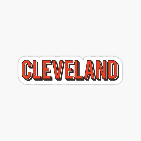 'Cleveland - Brown' Sticker for Sale by dustlight