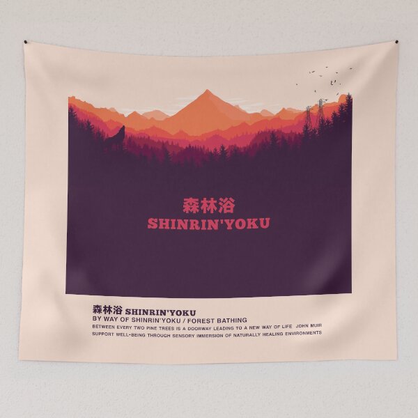 Artikelvorschau, Shinrin-Yoku Japanisches Waldbaden Naturheilkunde Fernweh Abenteuer entworfen und verkauft von paperpark.