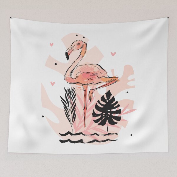 Aperçu de l'œuvre ROSE FLAMINGO ÉTÉ créée et vendue par ReignGFX.