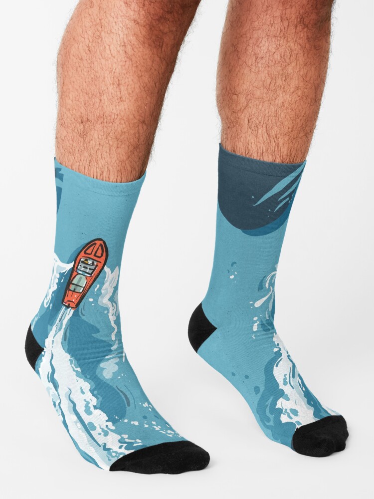 Alternate view of Speed boat | Power boat | motor boat drawing Socks