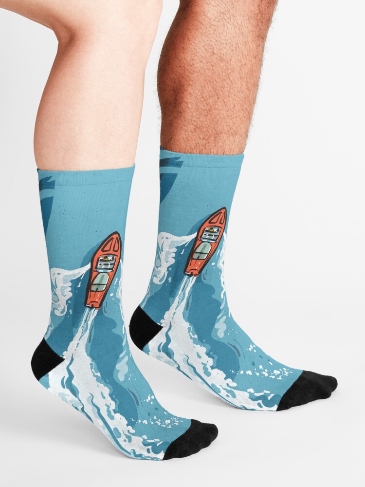 Alternate view of Speed boat | Power boat | motor boat drawing Socks