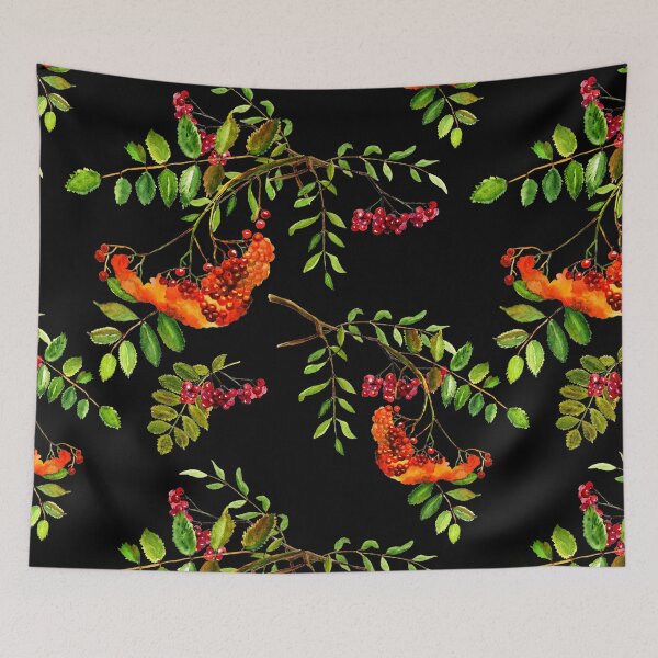 Item preview, Hello autumn autumnal berries pattern designed and sold by wolfgangrainer.