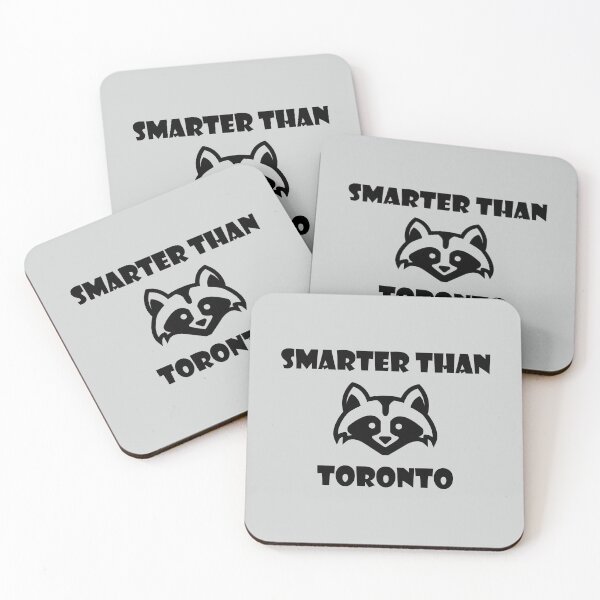 Item preview, Funny Raccoon Animal Smarter Than Toronto Light-Monotone designed and sold by TinyStarCanada.