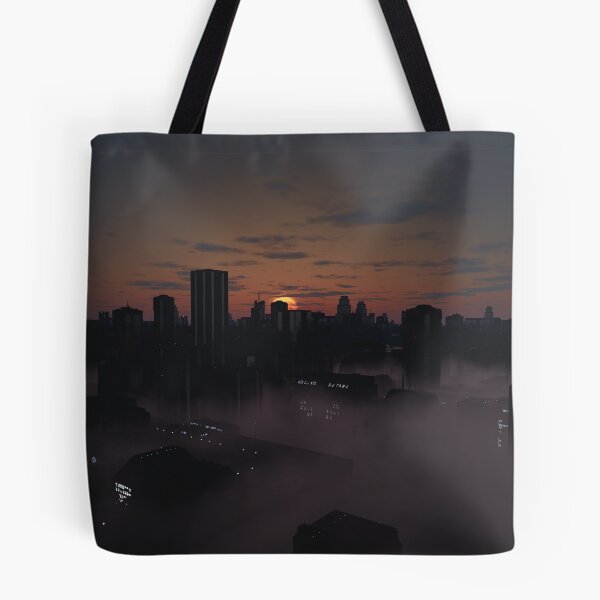 Aperçu de l'œuvre Future City à Misty Sunrise créée et vendue par algoldesigns.