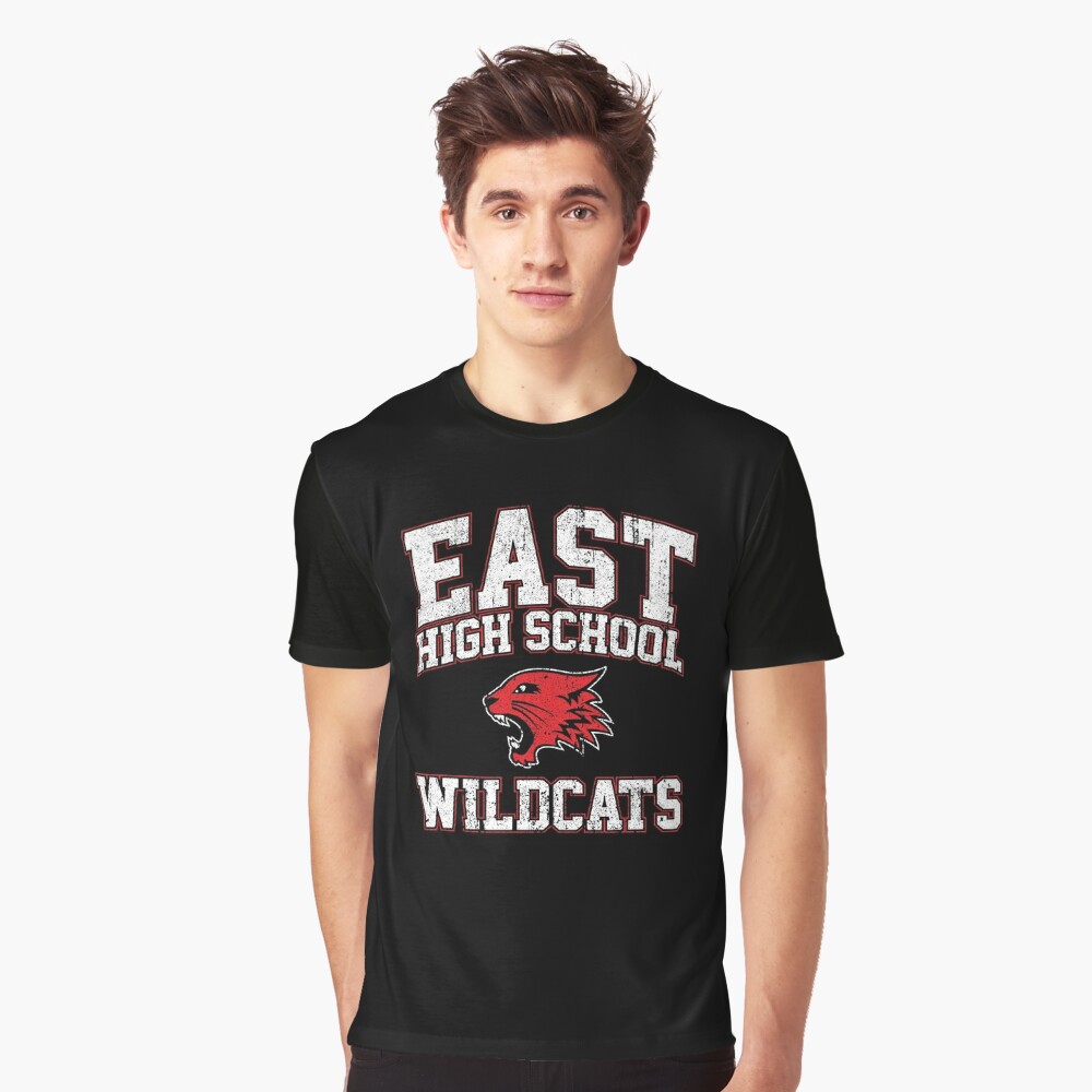 huckblade East High School Wildcats (Variant) Baseball Tee