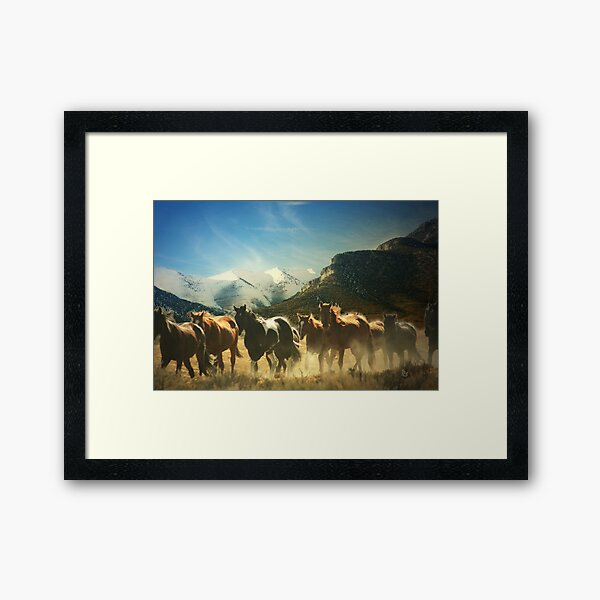 Winter Crossing Framed Art Print